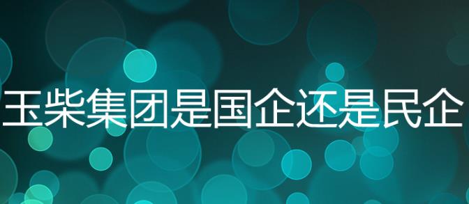 玉柴集團是國企嗎？玉柴集團是五百強嗎？